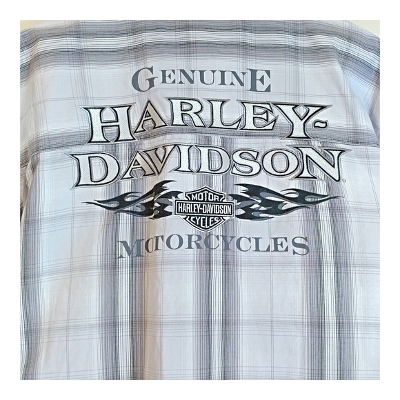 Harley-Davidson Other - Harley-Davidson Plaid Embroidered Emblem Spellout